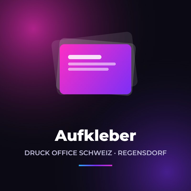Aufkleber drucken – Druck Office Schweiz