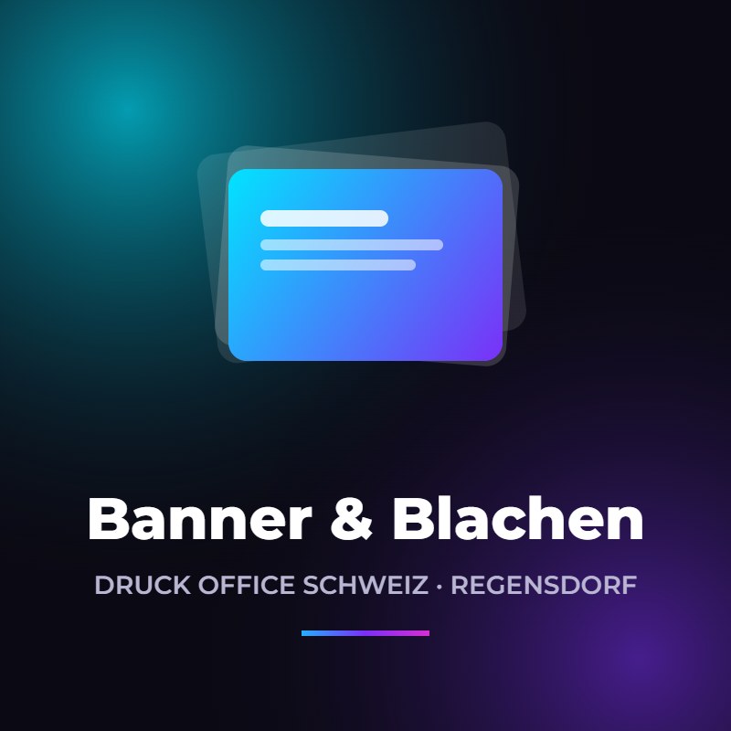 Banner & Blachen drucken – Druck Office Schweiz