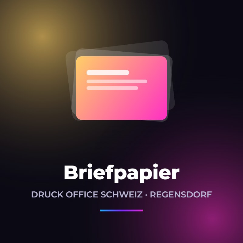 Briefpapier drucken – Druck Office Schweiz
