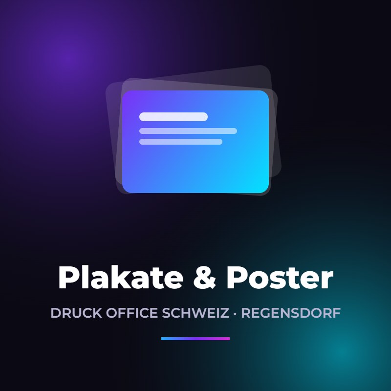 Plakate & Poster drucken – Druck Office Schweiz