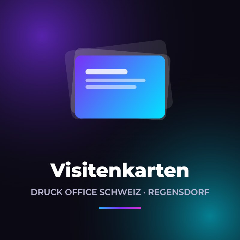 Visitenkarten drucken – Druck Office Schweiz